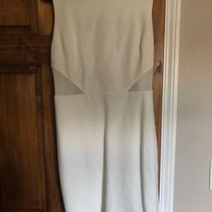 High neck white lulus dress